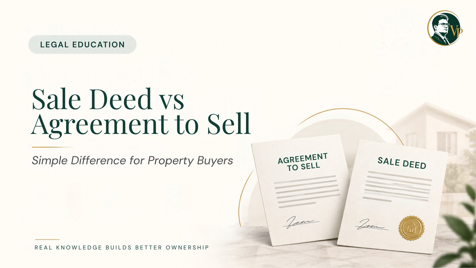 Sale Deed vs Agreement to Sell: Simple Difference for Property Buyers