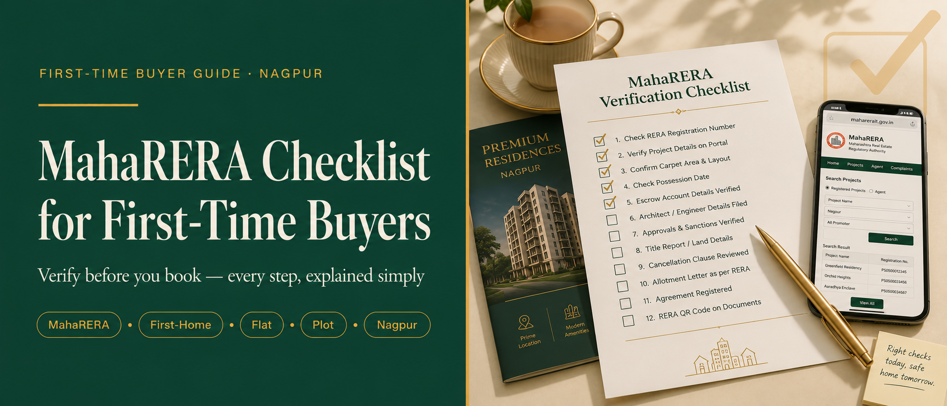MahaRERA checklist every first-time buyer in Nagpur should use