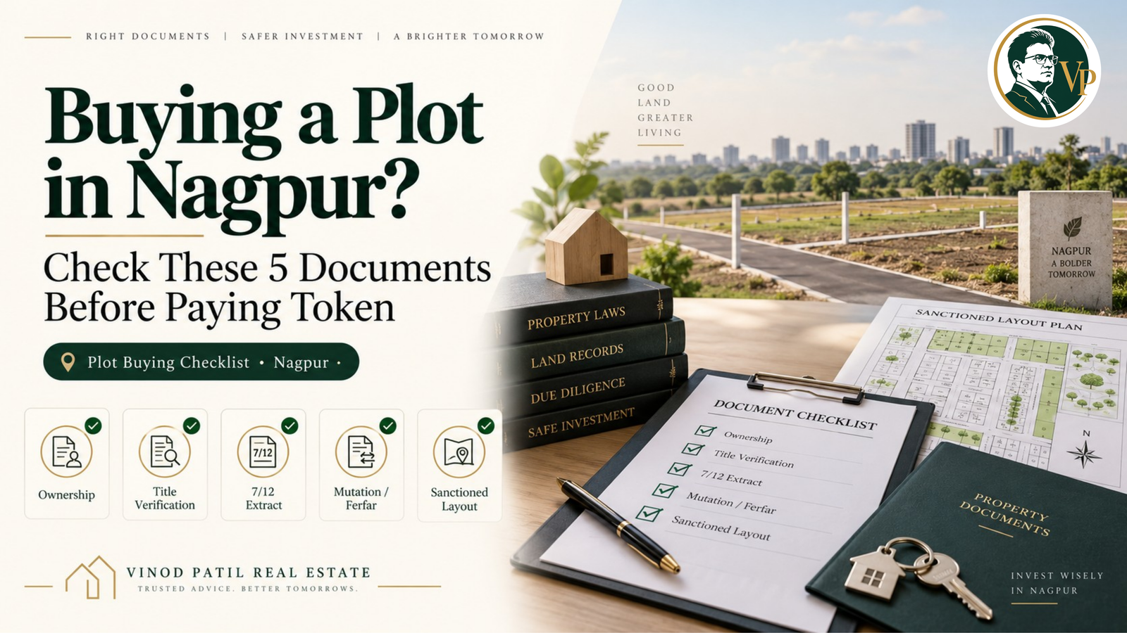Buying a Plot in Nagpur? Check These 5 Documents Before Paying Token