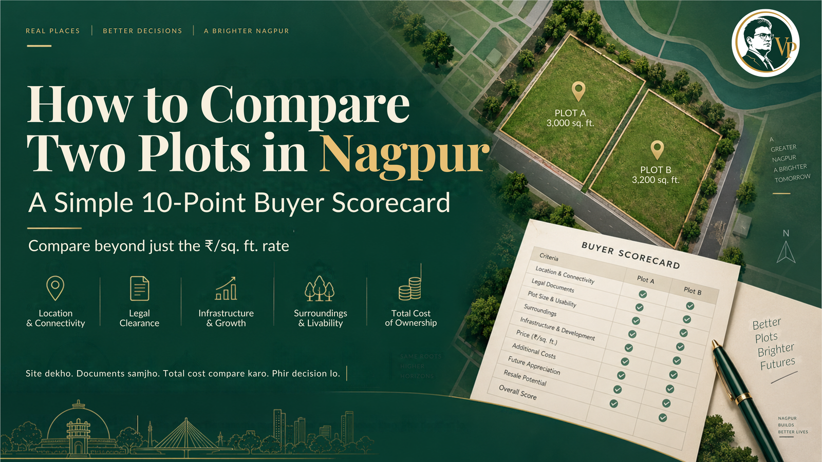 How to Compare Two Plots in Nagpur: A Simple 10-Point Buyer Scorecard